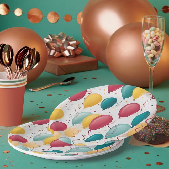 Geburtstagsschild Pappteller (Multi)