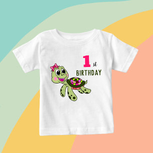 Geburtstagsschildkröte  baby t-shirt