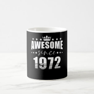 Geburtstagsspruch Großartig seit 1972 Kaffeetasse