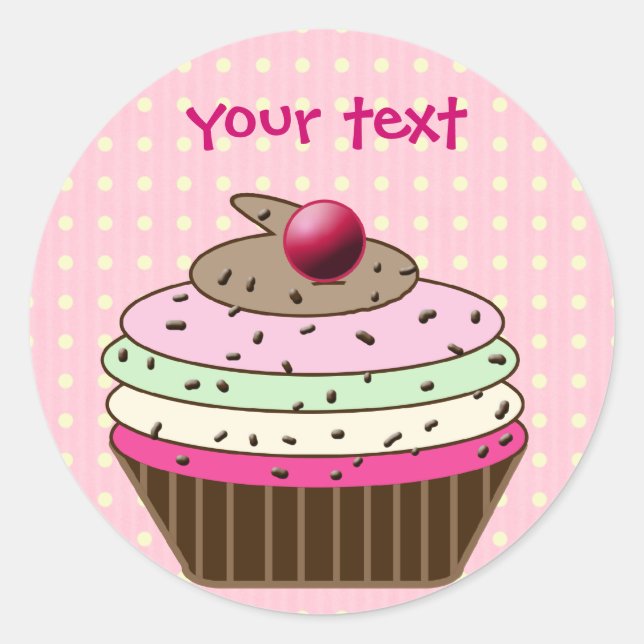 Geburtstagsticker Runder Aufkleber (Vorderseite)