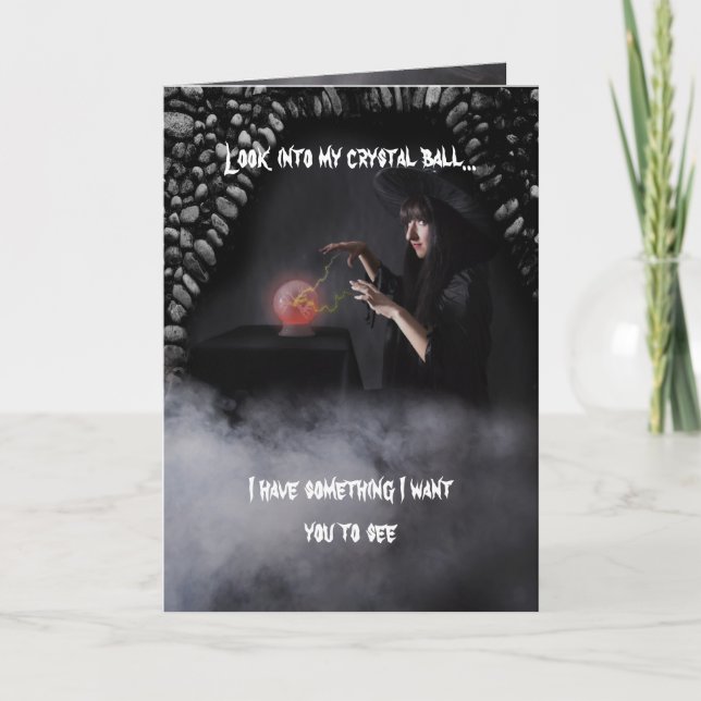 Geburtstagswunsch der Hexe Karte (Vorderseite)