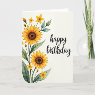 Geburtstagswunsch Golden Bloom Karte