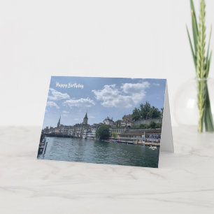 Geburtstagswünsche aus Zürich, Schweiz Karte