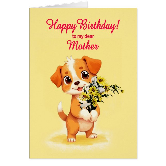 GeburtstagWelpe und Blume (Vorne)