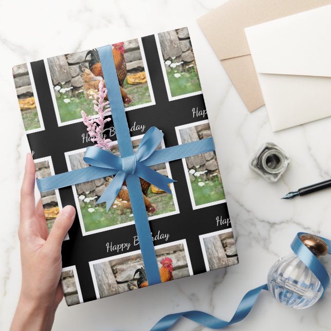 Geburtswrapping Paper / Barnyard Chickens Geschenkpapier (Schenken)