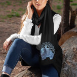 GEBÜTTER GENES chow Tree of Life Chiffon Scarf Schal<br><div class="desc">Dieses wunderschöne Chow und Baum des Lebens Design wurde von meiner Liebe indigofarbener Textilien inspiriert. Ich bin immer zu diesen Blautönen gezeichnet worden und sie arbeiten an so vielen verschiedenen Gegenständen in meiner Zazzle-Boutique.</div>