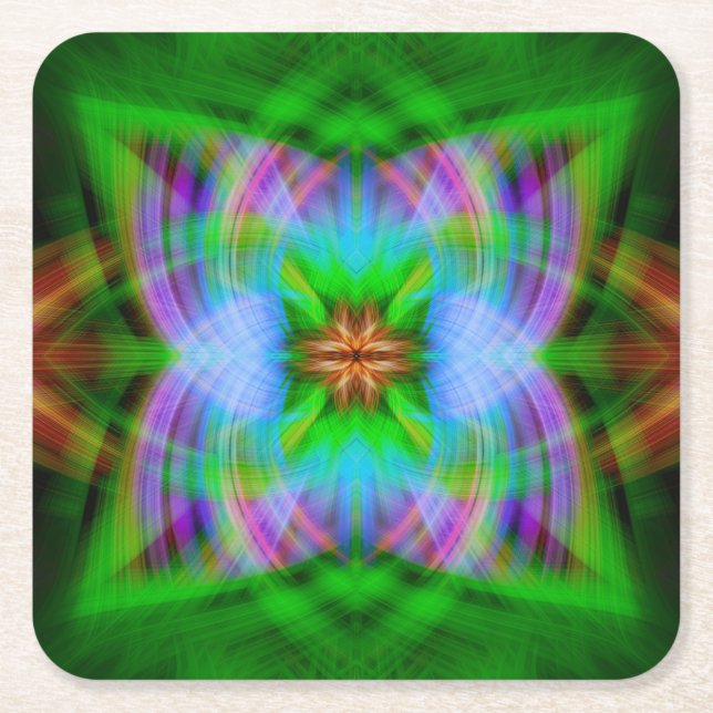 gechartert rechteckiger pappuntersetzer (Vorderseite)