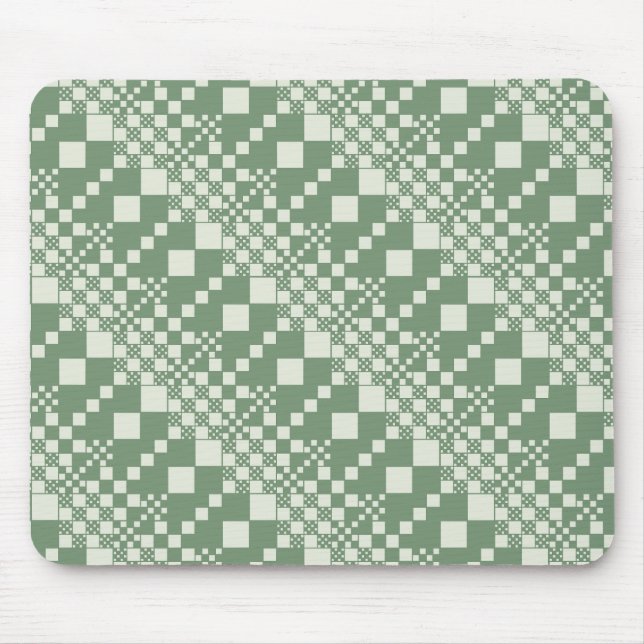 Gecheckt, Karo in grün Mousepad (Vorne)