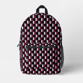 Gechecktes Katar-Flag-Muster Bedruckter Rucksack