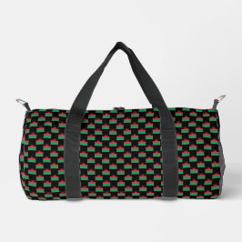 Gechecktes Malawi-Flag-Muster Duffle Bag