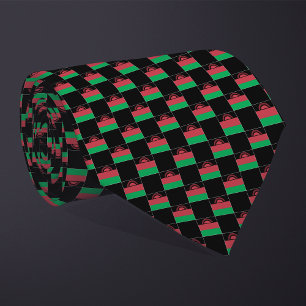 Gechecktes Malawi-Flag-Muster Krawatte