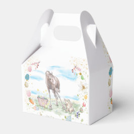 Gechenkverpackung Ostermotiv mit Pferd und Hase Geschenkschachtel