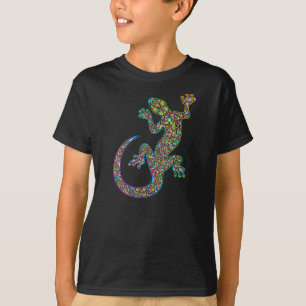 Geck Gecko Psychedelic Design T - Shirt