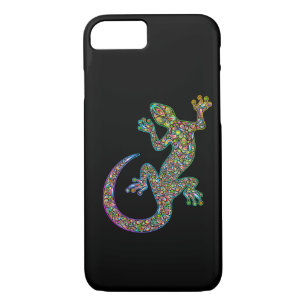 Geck Gecko-psychedelischer Entwurf iPhone 7 Fall Case-Mate iPhone Hülle