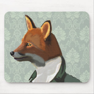 Geckiges Fox-Porträt 2 Mousepad