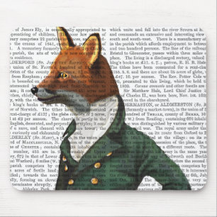 Geckiges Fox-Porträt Mousepad