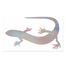 Gecko-Aufkleber im Acrylstil