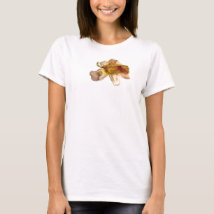 Gecko crêté sur lilly un T-shirt de dames de fle
