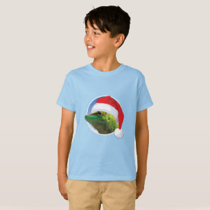 Gecko de Noël - T-shirt de base pour enfants