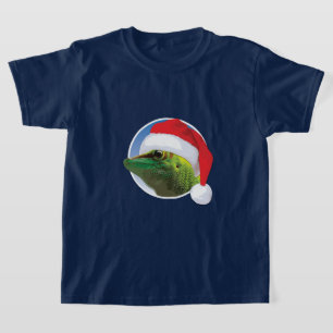 Gecko de Noël - T-shirt de base pour enfants
