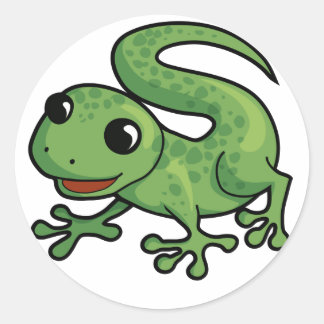Gecko Design Runder Aufkleber
