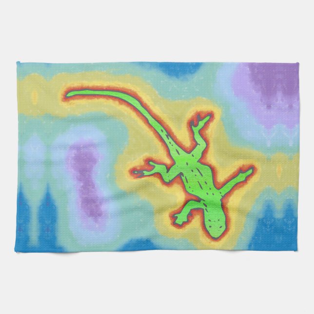 Gecko Geschirrtuch (Horizontal)