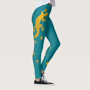 Gecko Gold und Ihr Backgr. Ideen Leggings