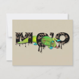 Gecko in Hawaii Postkarte