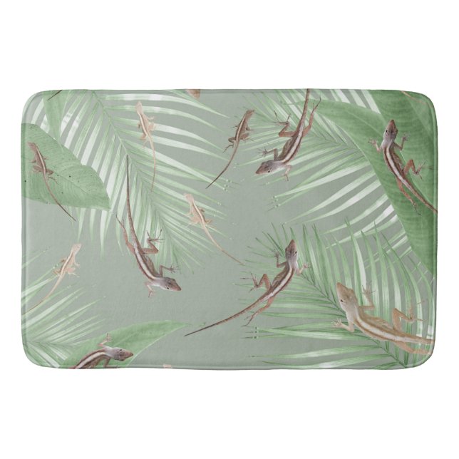 Gecko Jungle Dream #2 #decor #art Badematte (Vorderseite)