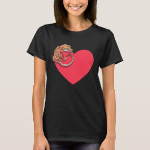Gecko Liebe Crested Gecko Lover Gecko Herzo Niedli T-Shirt
