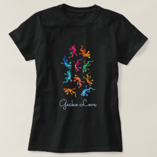 Gecko Liebe niedlicher Eidechsenresektizianer T-Shirt