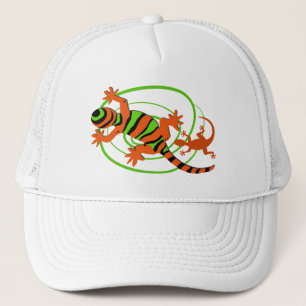 Gecko Lizard Cool Reptile Truckerkappe