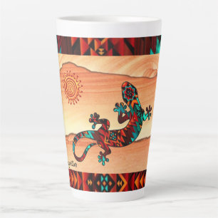 Gecko Lizard Et Sun Latte Mug