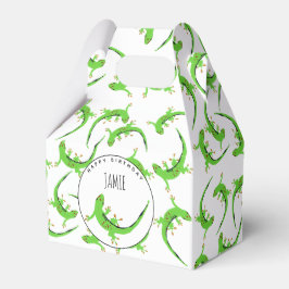 Gecko Lizard Reptile Geburtstagspartei Geschenkschachtel