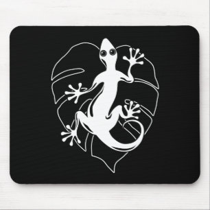 Gecko Lizard Silhouette Mousepad