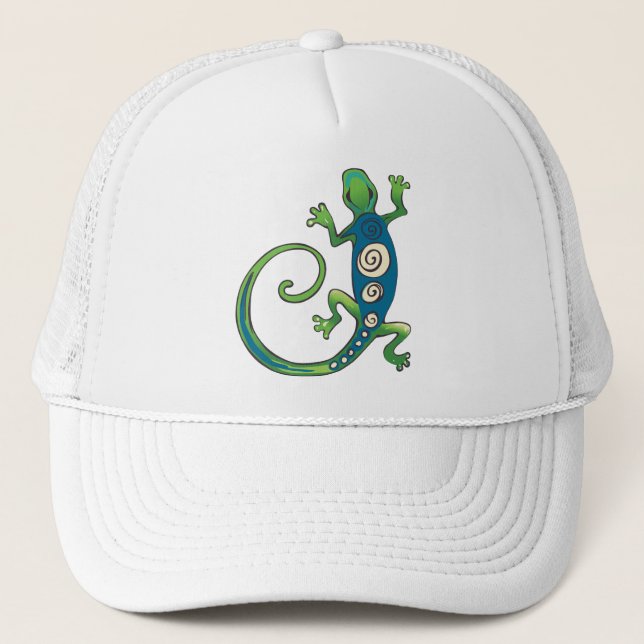 Gecko Lizard Truckerkappe (Vorderseite)