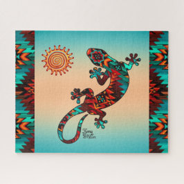 Gecko Lizard und Sun