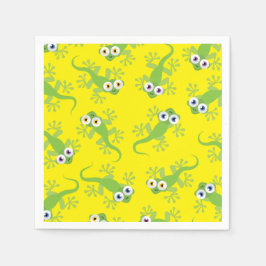Gecko Lizards Geburtstagsparty Niedlich Kids Napki Serviette