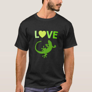 Gecko Lover Herz Liebe Mein Niedlicher Gecko Haust T-Shirt