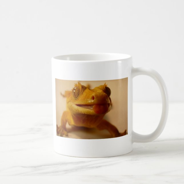 Gecko mit Haube Kaffeetasse (Rechts)