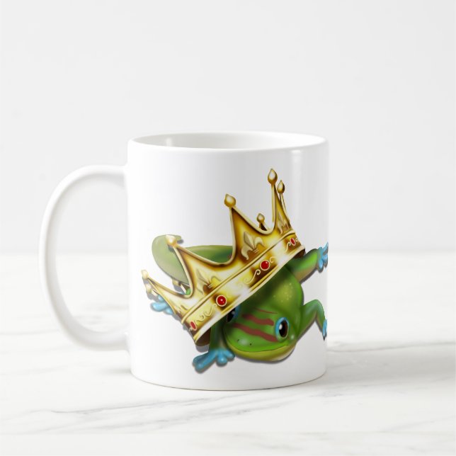 Gecko mit Krone Kaffeetasse (Links)