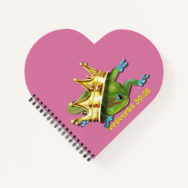 Gecko mit Krone—Sprichwörter Notizbuch