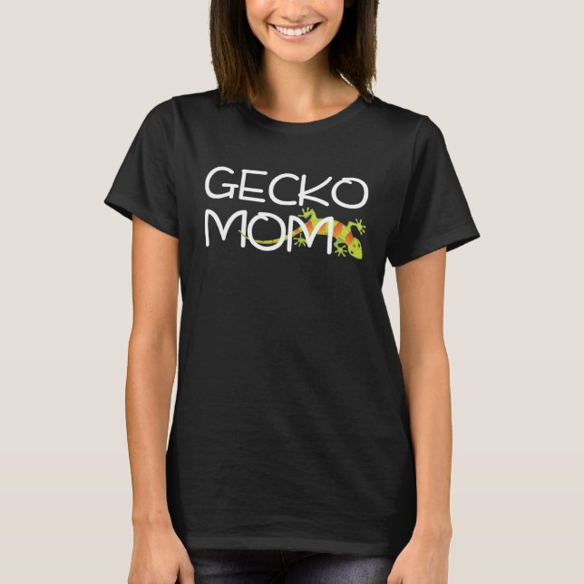 Gecko Mother Animal Lovers Shirt Reptiles (Vorderseite)