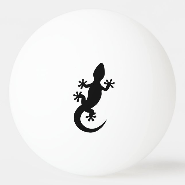 Gecko Noir Tischtennisball (Vorderseite)