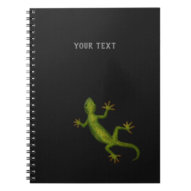 Gecko-Notebook mit (oder ohne) Text Notizblock (Vorderseite)