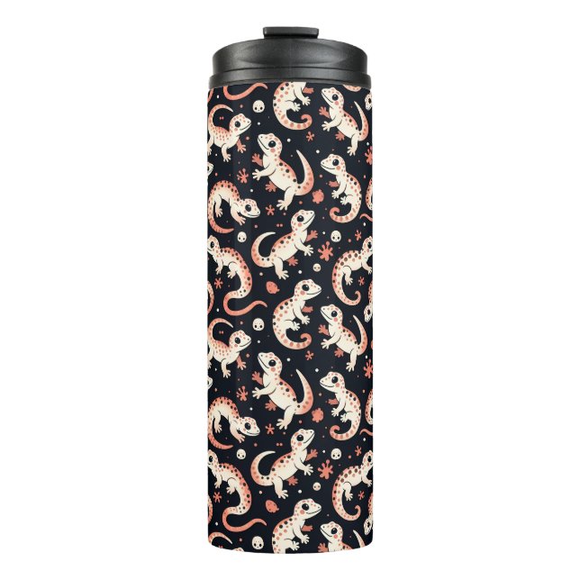 Gecko Pattern Thermosbecher (Vorderseite)