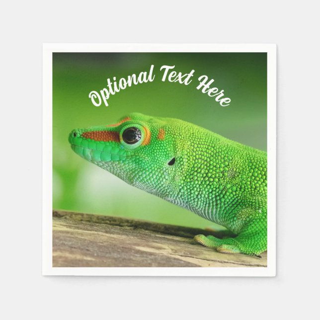 Gecko - Phelsuma grandis Serviette (Vorderseite)