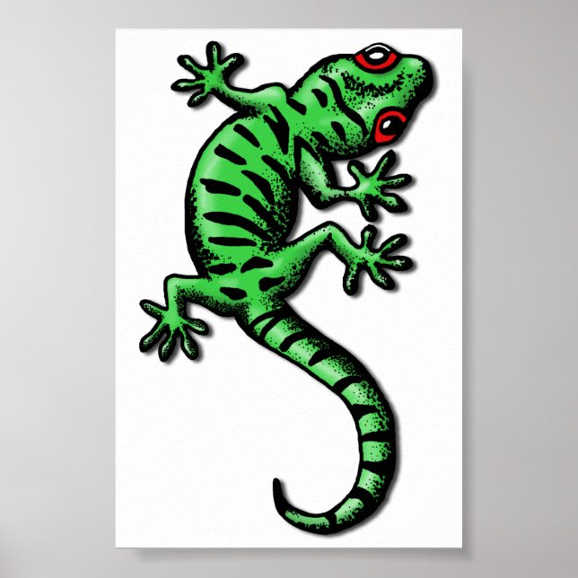 Gecko Poster (Vorne)