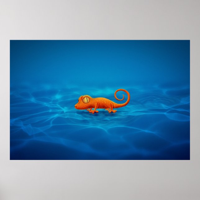 Gecko Poster (Vorne)