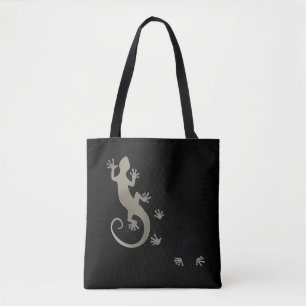 Gecko silber laufen + Ihr Backgr. Ideen Tasche